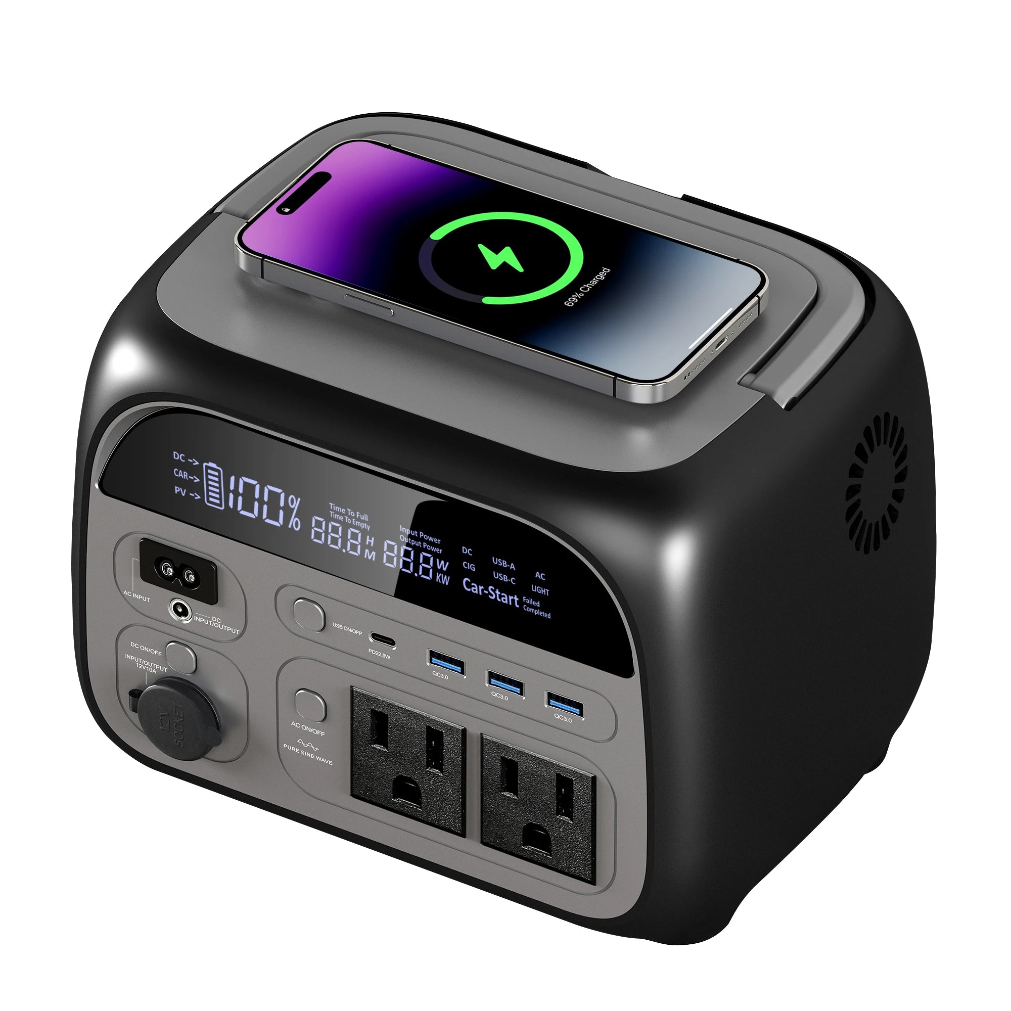 AP400 345WH 500W Portable Power Station 108000Mah Camping Lifepo4 Powerbank Portable Backup Generator UPS Home RV