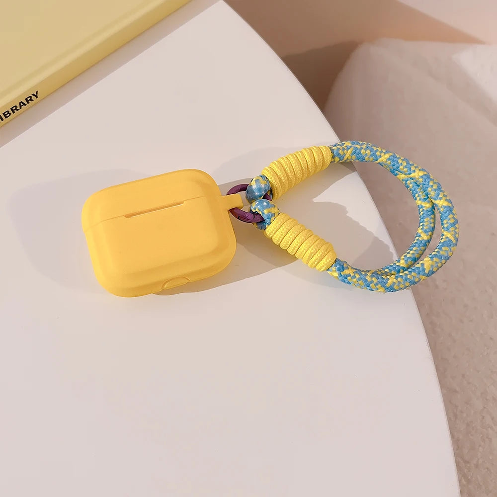 Case for Apple Airpods 1 2 3 4 Pro 3Rd Generation Case Cute with Strap Fundas Earpods Soft Cover for Airpods Pro 2 Case Silicone